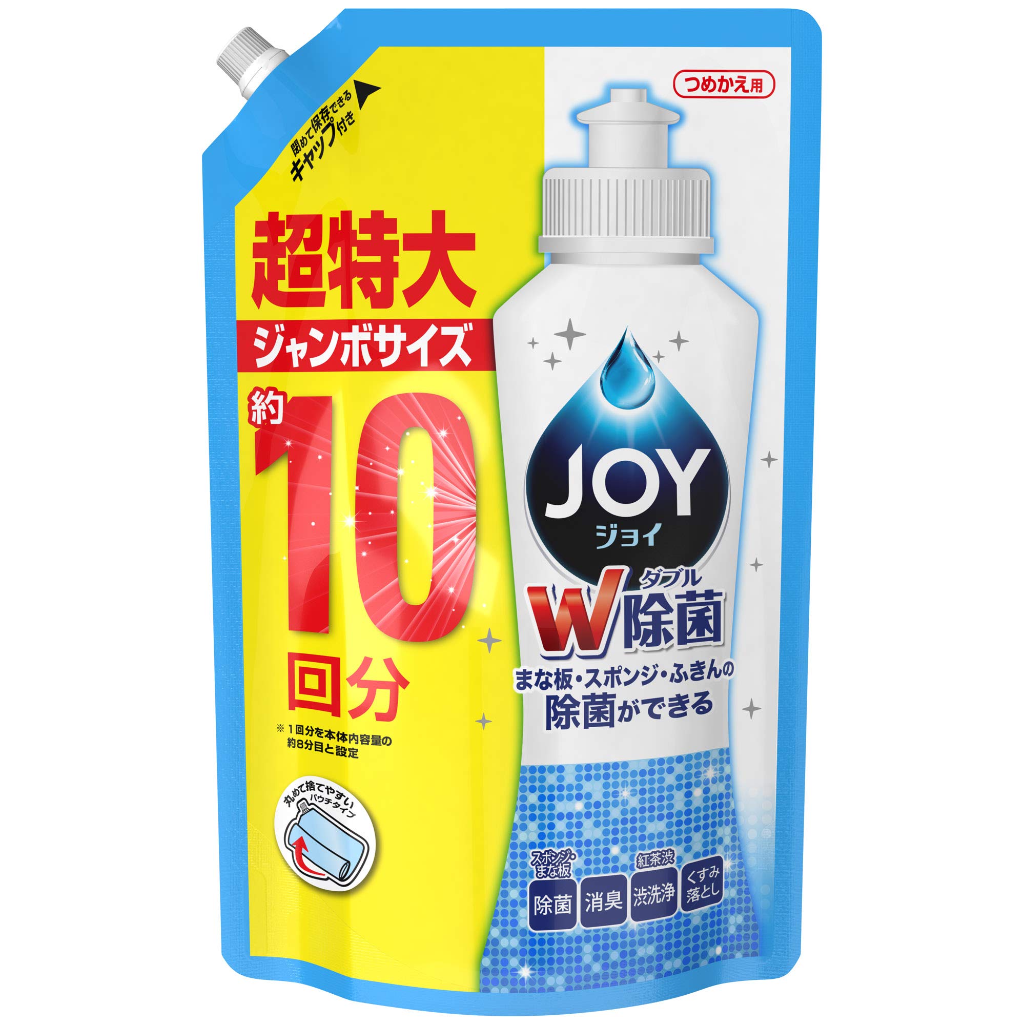 Amazon.co.jp: 除菌ジョイ コンパクト 食器用洗剤 詰め替え ジャンボ